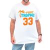 Полупрофессиональная белая футболка с коротким рукавом Jackie Moon, унисекс