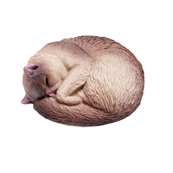 Миниатюрная фигурка котенка из ПВХ, имитация кошки, статуэтка, скульптура, развивающая игрушка-животное, украшение для рабочего стола, подарок для любителей кошек.