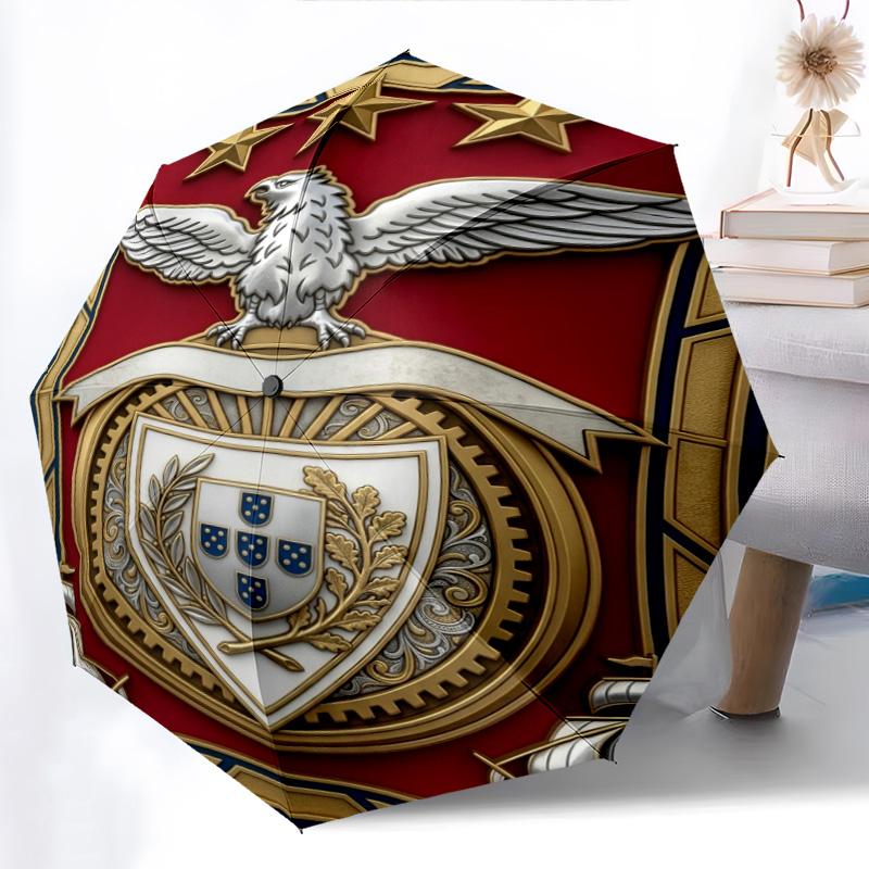 Portugal National Team Emblem Folding umbrella Suitable for all seasons Portable travel Umbrella Sun umbrella