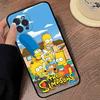Смешной мультяшный чехол для телефона S-Simpsons для iPhone 14 Plus 13 Mini 11 16 15 17 Pro Max Защитный противоударный