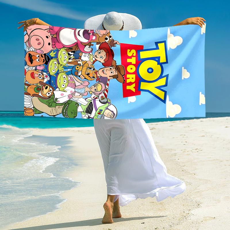 Colorful Disney Characters Towel Large Quick-Drying Microfiber soft S-Square Pants-s Beach Towel for Travel Fitness Bathing Camping. 0730s62