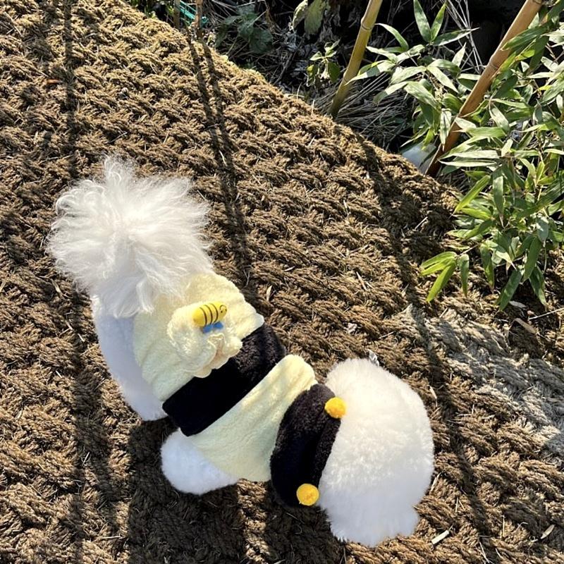 Pet Little Bee Transformation Clothes Teddy Bichon Pomeranian Dog Clothes Autumn Small Puppy Autumn And Winter Clothes