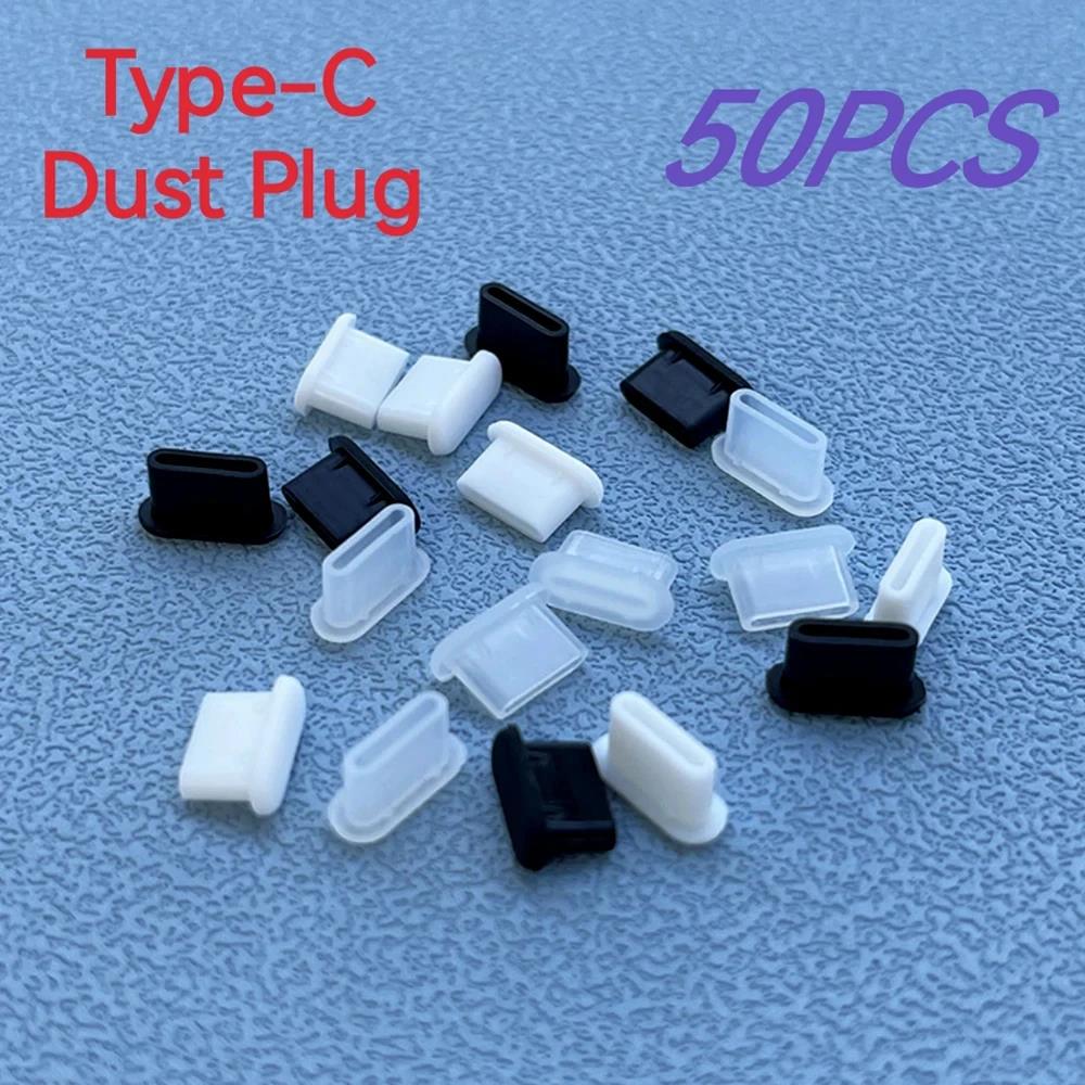 Vvocci 10/30/50 шт. Порт зарядки Type-C для телефона USB Силиконовые заглушки от пыли Защитная крышка Type C Колпачок от пыли2
