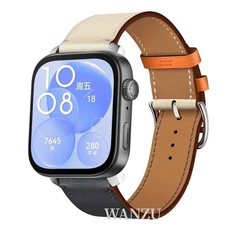 Высококачественный кожаный ремешок для Huawei Watch Fit 5 Pro/4 Pro, спортивный, удобный, дышащий браслет, аксессуар Correa для Huawei Fit 5/4/3