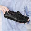 Модные классические мужские итальянские лоферы, модные мокасины слипоны, дышащая обувь, мужские туфли для вождения, мягкая обувь для отдыха, нескользящие балетки