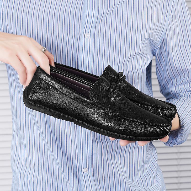 Модные классические мужские итальянские лоферы, модные мокасины слипоны, дышащая обувь, мужские туфли для вождения, мягкая обувь для отдыха, нескользящие балетки