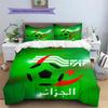 Algeria National Football Team  Pattern Bedding Quilt Set  Home Decoration  Gift (1 * duvet cover + 2 * pillowcase  without core)