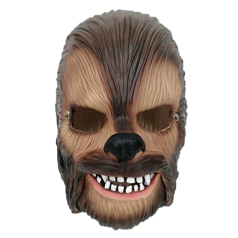 Halloween Chewbacca mask with movable mouth Film and TV themed party costume props Mouth-Moving Mask
