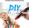 220V/110V Mini Heat Gun Electric Power Hot Dryer Hot Air Gun 300W Heat Temperature Blower Shrink Plastic Soldering DIY Crafts Tool
