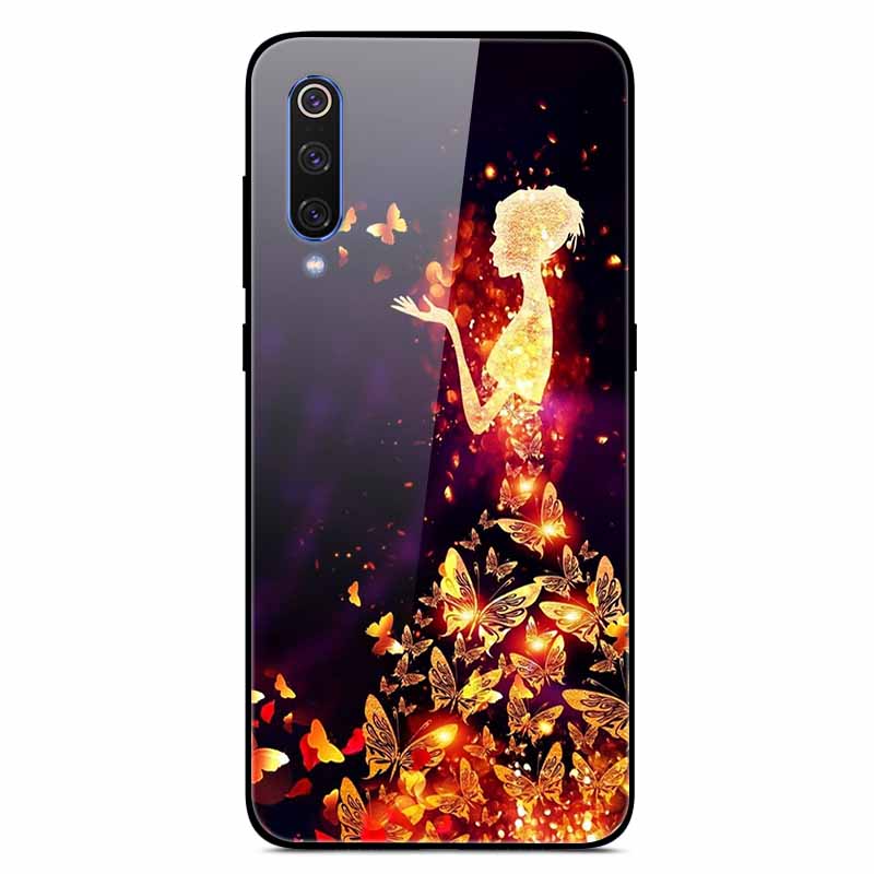 Чехлы для Xiaomi Mi A3 Роскошные Чехлы для Телефона из Закаленного Стекла Космические для Xiaomi MI 9 Lite Чехол 9lite MiA3 Жесткий Защитный Задний Корпус