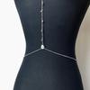Zinc Zinc Alloy Drop Crystal Body Chain Hanging Neck Style Rhinestone Chest Chain  Birthday Gift