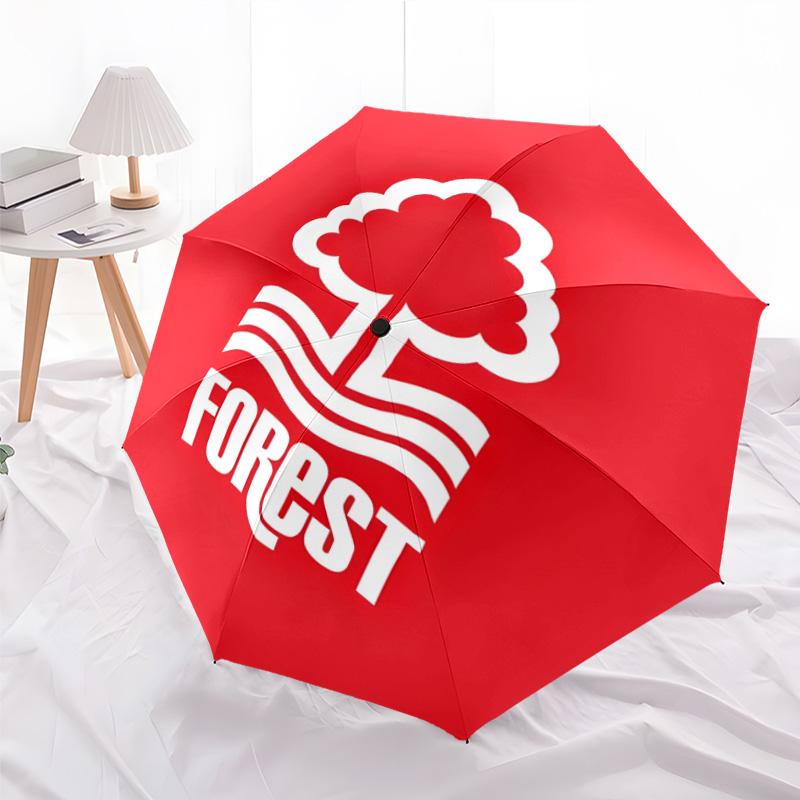 1pc Forest F.C Umbrella, Sun Protection, And UV Shielding. It Has Eight Sturdy Ribs for Outdoor Use And Perfect As a Holiday Gift