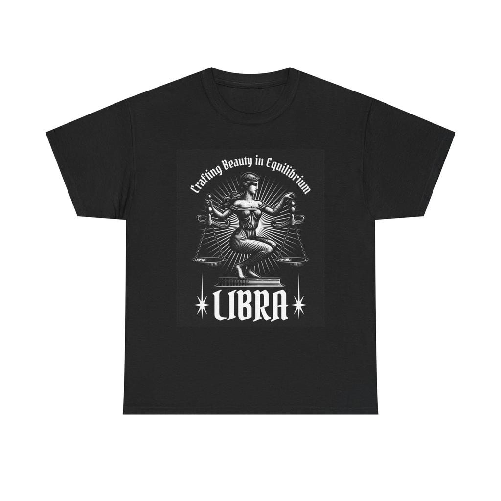 Men's and Women's T-shirts Libra Zodiac Astrology Sign Graphic