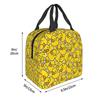 Yellow Bathtime Rubber Ducks Pattern Insulated Lunch Bag for Kids School Cooler Thermal Food Box Tote Lunch Boxes Container