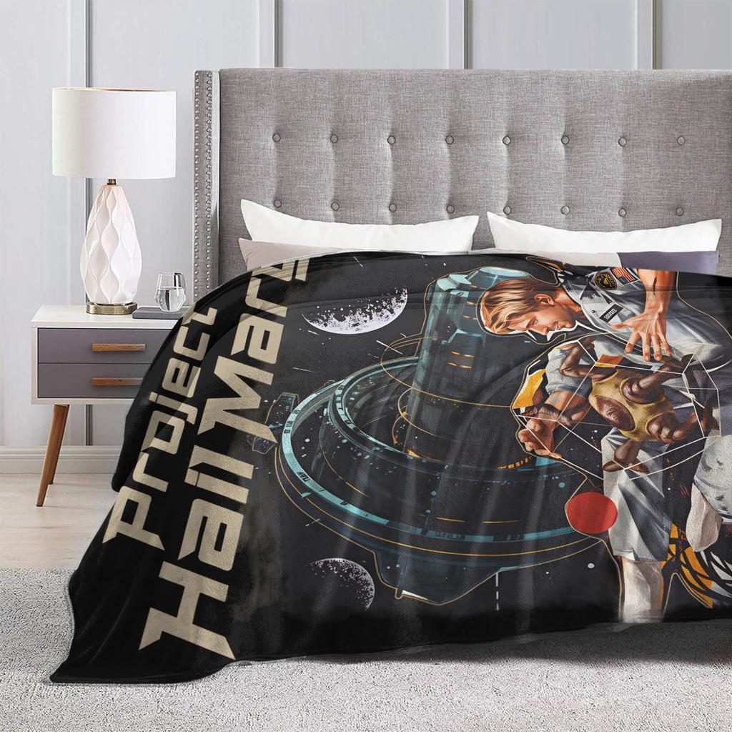 Soft Cozy Blanket Plane Travel Project Hail Mary 2026 Bedding Throws Print  Bedspread For Living Room