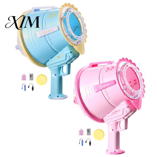 Portable Bubble Blower for Beach Automatic Smoke Machine, Handheld Air Cannon Blower, Rechargeable Outdoor Party Toys Toddlers Toy Kids Games