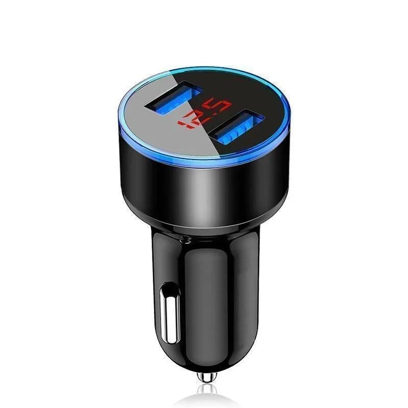 Светодиодный дисплей USB Зарядное устройство для телефона Автомобильное зарядное устройство Адаптер для мобильного телефона Автомобильное зарядное устройство