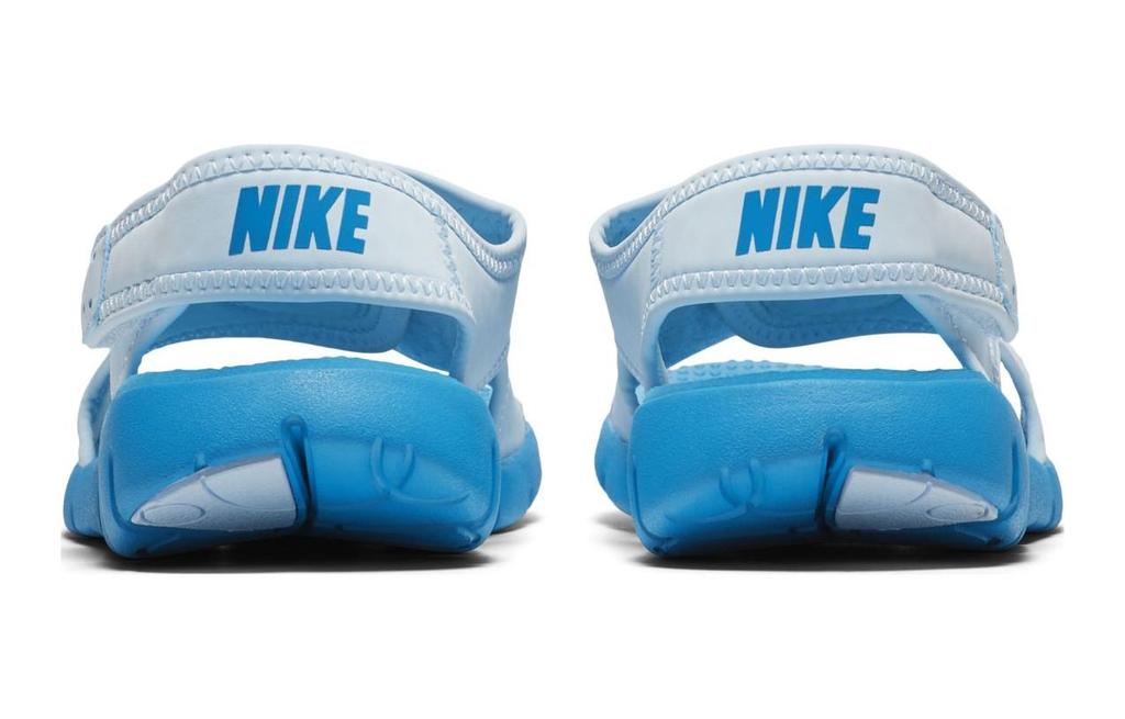 Nike Сандалии для детей Sunray Adjust 4, нескользящие, с амортизацией, дышащие, синие, Детские 386520-405