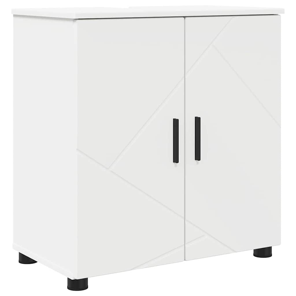 Bathroom Cabinet White 61 x 35 x 64 cm Particleboard & Metal