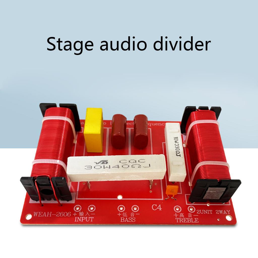 400W Adjustable Speaker Treble/Bass Audio Frequency Divider 2 Way Crossover Filters