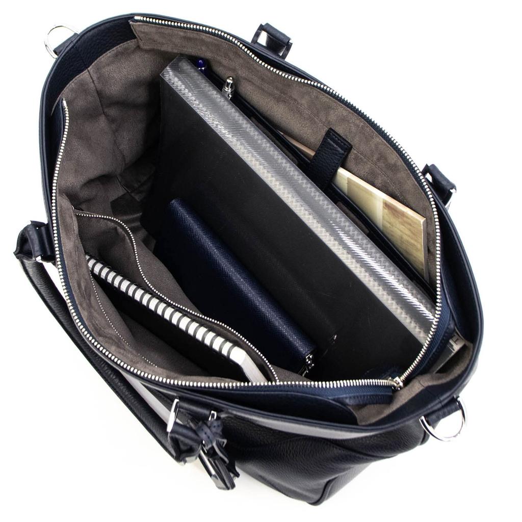 Сумка Большая сумка Темно-синяя [Pelle Morvida] PMO-MB048A