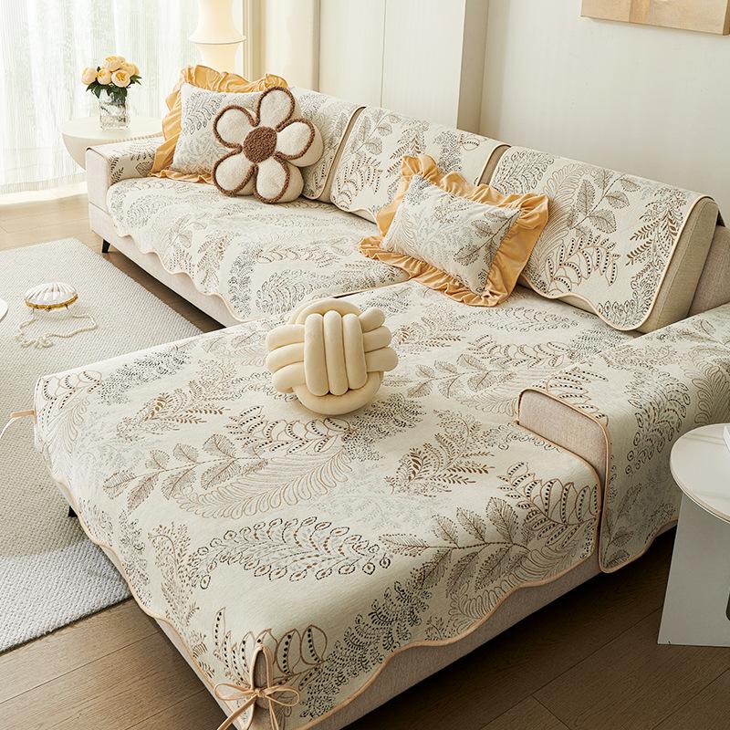 2025 New Special-shaped Sofa Cushion One-piece Straight Row Non-slip Sofa Seat Cushion Four-season Universal Sofa Cover Towel