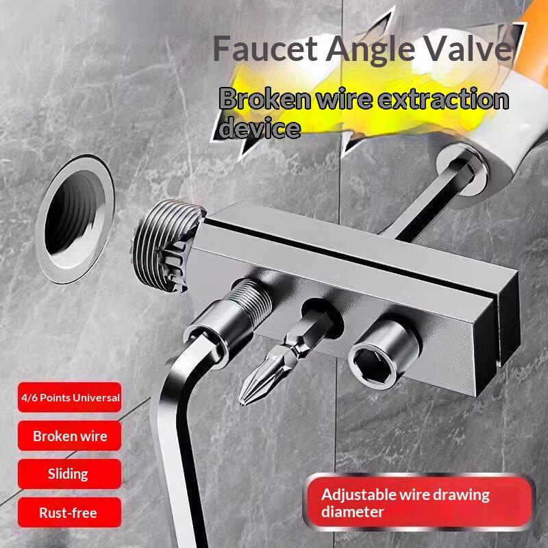 Faucet Easy Installation multi-function broken wire extractor Angle Valve multi-function broken wire extractor New Tool Tap Reve