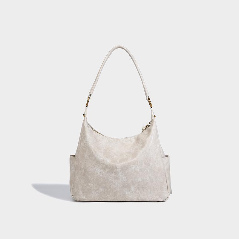Large-capacity vintage-style tote bag, 2024 summer new model, niche high-end feel, shoulder and underarm bag, commuter handbag
