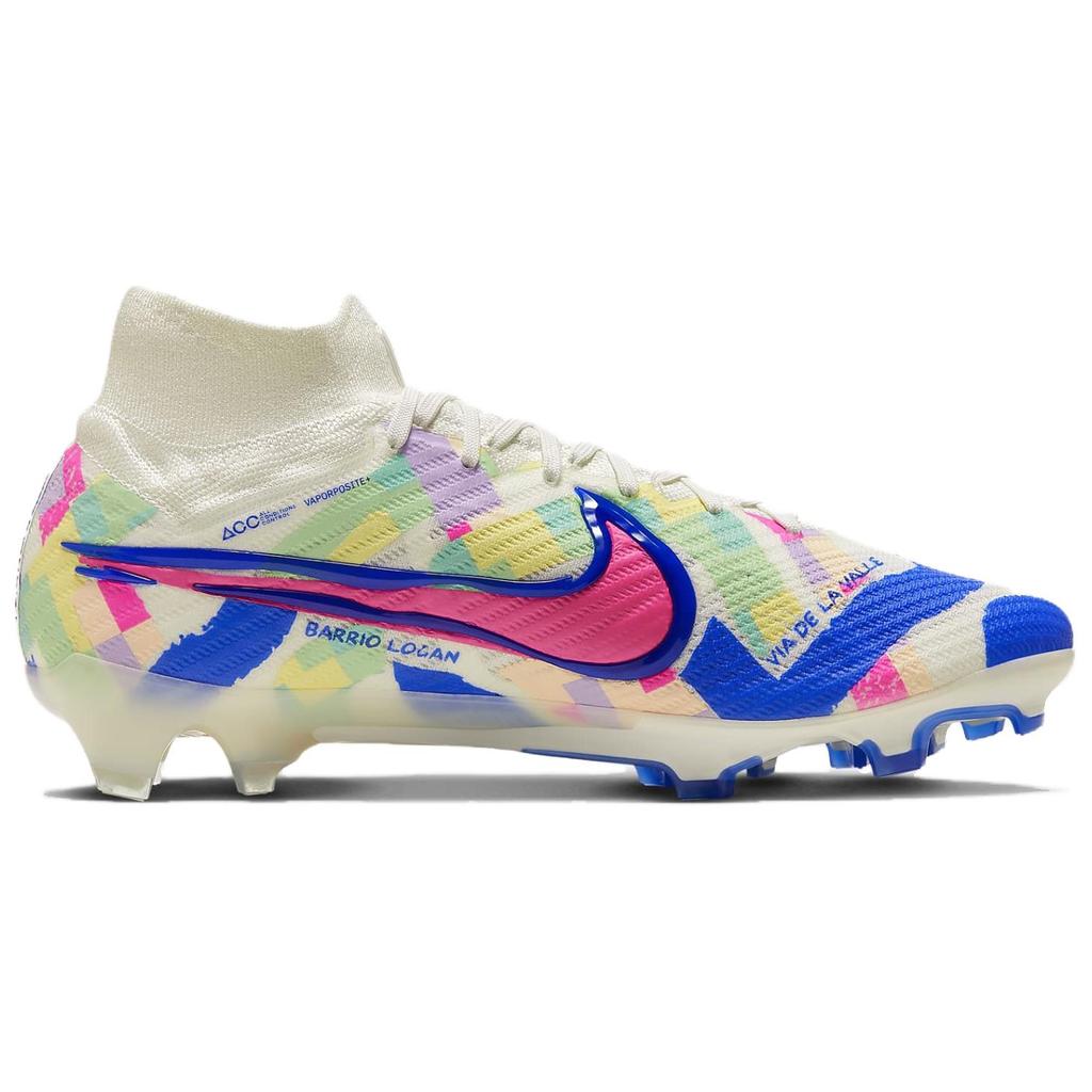 Nike Zoom Mercurial Superfly 9 Elite SE FG SoCal Pack Мужские кроссовки Cream Sail Racer-Blue FZ8372-100