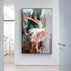 Abstract Ballet Girl Oil Canvas Painting Dancing Ballerina Cudros Posters and Prints For Living Room Porch Home Wall Art Decor