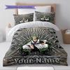 Name Custom Roronoa Zoro Pattern Bedding Set Quilt Cover Pillowcase Home Decor Gift (1 * duvet cover + 2 * pillowcase, without core)