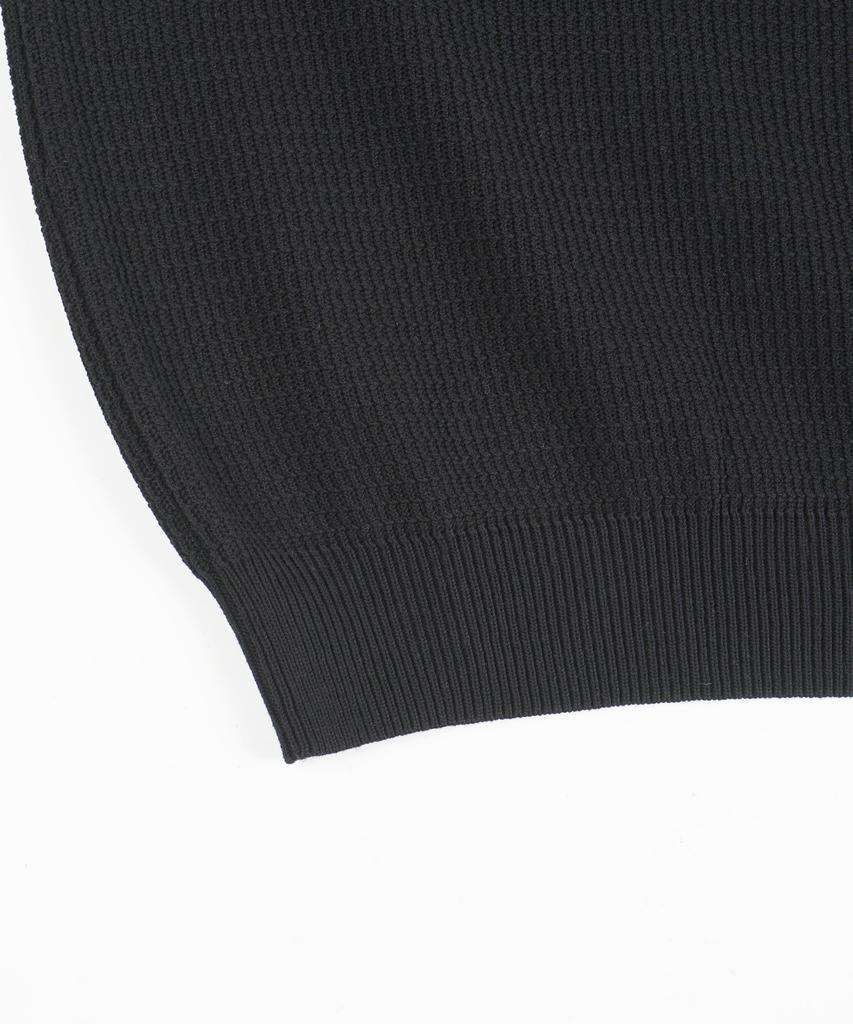 BIRBANTE Summer Washable Essential Collared Knit - Black