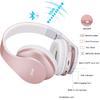ZIHNIC Bluetooth Headphones Over-Ear, Foldable Wireless and Wired Stereo Headset Micro SD/TF, FM for Cell Phone,PC,Soft Earmuffs &Light Weight for