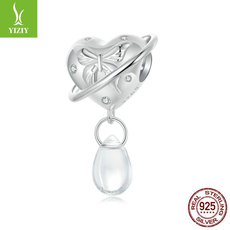 925 Silver Beads Children'S Fun Creative Blue Planet Interstellar Tour Series Diy Beaded Bracelet Accessories