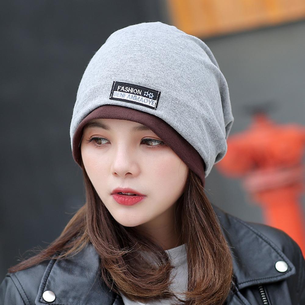 Ruffle Turban Hat Solid Color Beanie Scarf Casual Plait India Hat