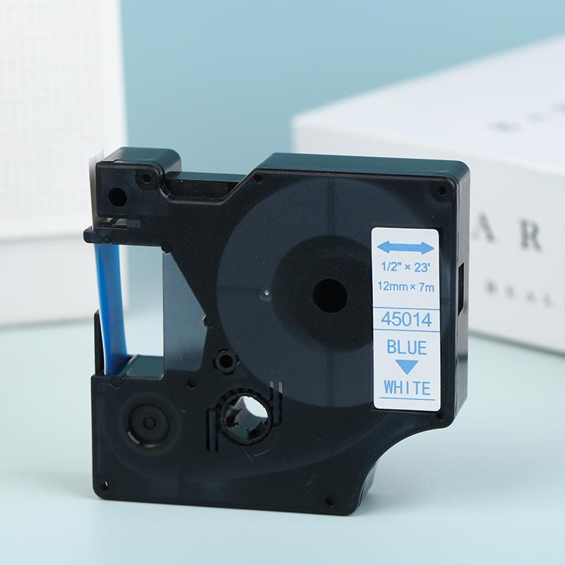 Многоцветные ленты для принтера этикеток Самоклеящиеся этикетки Водонепроницаемые и устойчивые к царапинам D1 6/9/12/19/24 мм