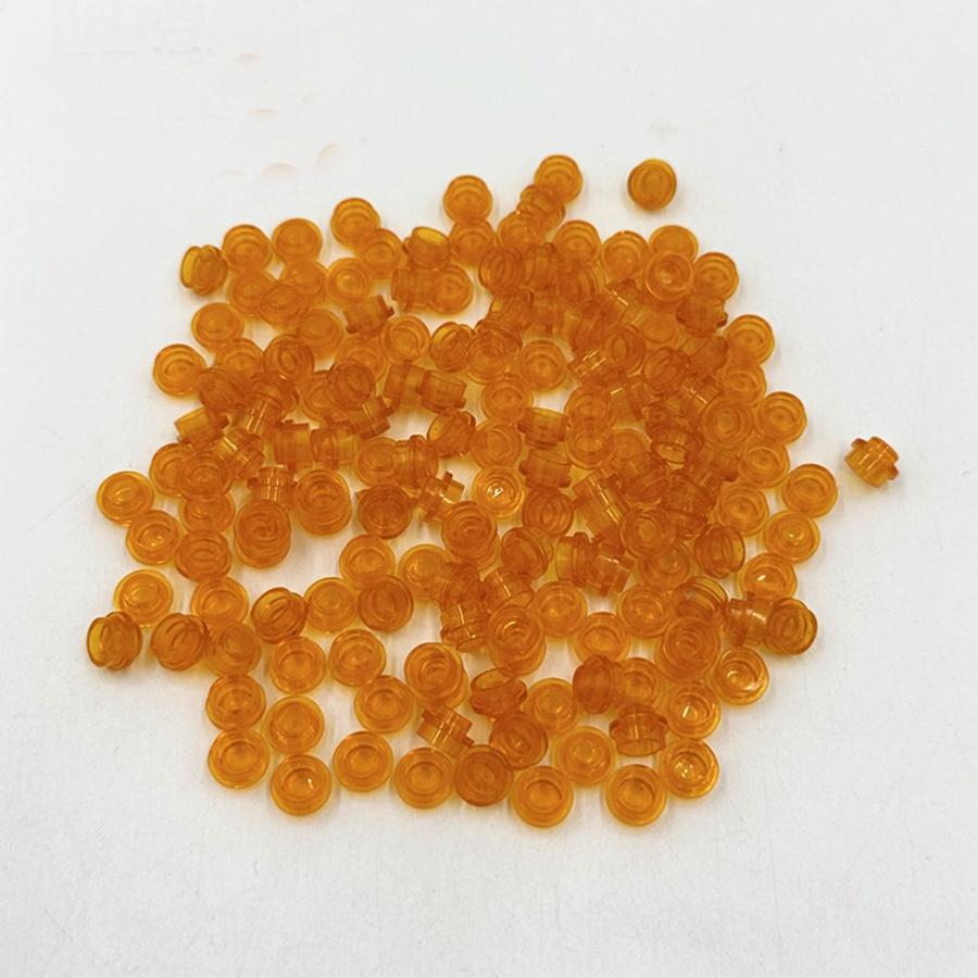 200 шт. DIY строительные блоки 1x1 круглая пластина Pixel Art Kit кирпич оптом, совместимый 4073 аниме-фигурка, просветляющий подарок для детей