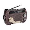 Solar Hand Crank Emergency Radio Rechargeable Waterproof Bluetooth-compatible Speaker AM/FM Solar Powered