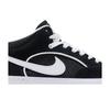 Nike React Leo SB 'Черный Белый' (унисекс) Черные / Белые / Черные скейт-туфли DX4361 001