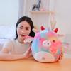 35 см Squishmallows Радуга Единорог плюшевая кукла милый мультфильм подушка дети фаршированные
