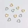 Heart-Shaped Double-Hole CCB Spacer Beads & Hollow Pendant for DIY Jewelry