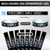 Teling 500 шт. VIP Пластиковые браслеты-браслеты Вечеринка для мероприятий VIP Браслеты Пластиковые браслеты Водонепроницаемые браслеты на руку для
