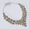 Natural Dalmatian Jasper Necklace 925 Sterling Silver Pear Design WSJ-5128