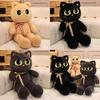 Плюшевая кошка, мягкая игрушка из коротковорсового материала, подарок на день рождения для детей и взрослых