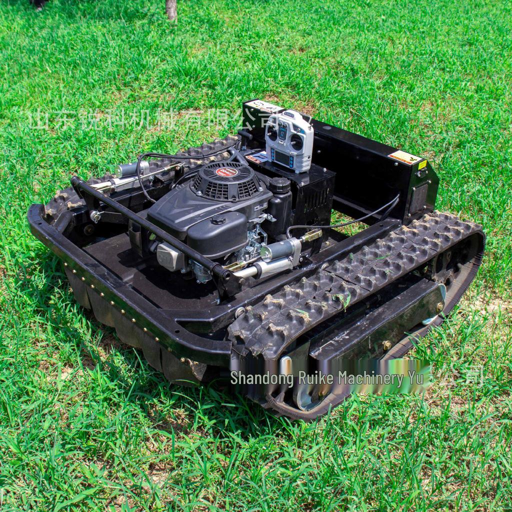 Remote Control Crawler Lawn Mower for Agricultural Reclamation and Orchard Weeding