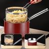 Small Deep Fryer Set Cooking Pot Milk Pan with Frying Basket Saucepan Oil for