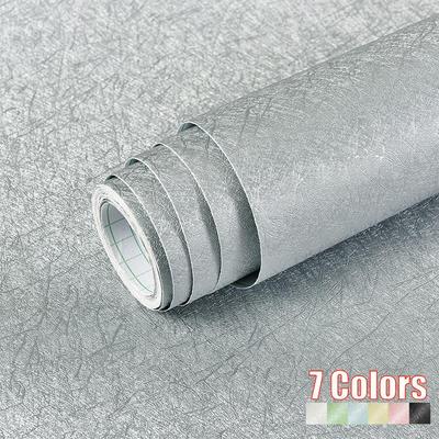 7 цветов, однотонные тисненые обои, стикер на стену, самоклеящаяся пленка и наклейка, съемное украшение для дома