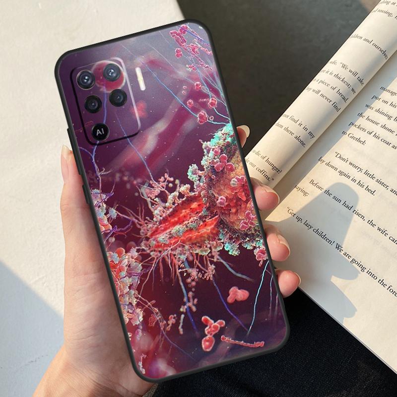 Кейс для телефона Biology Chemistry для Oppo A54 A74 A94 A17 A57 A77 A76 A16 A96 A18 A60 A80 A40 A38 A58 A78 A98 A15 A5 Pro