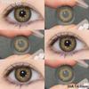 Funsachy New Natural Color Contact Lenses for Eyes Y2K Black Lens Korean Style Colorcon Blue Lens Gray Pupil Annual