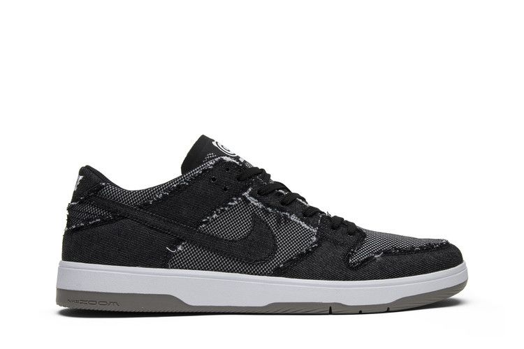 Мужские кроссовки Nike SB Dunk Low Elite Medicom Bearbrick Черный/Белый-Средне-серый-Черный